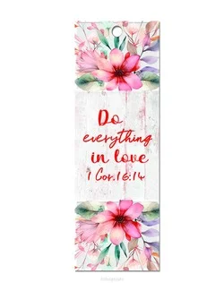 LUXLEATHER BOOKMARK DO EVERYTHING IN LOV Populair