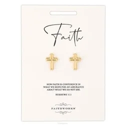 EARRINGS CUTOUT CROSS Meest Verkocht