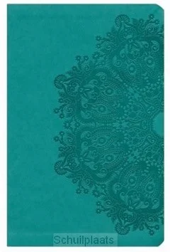 Aanbieding KJV - LP COMP. REF. BIBLE, TEAL IMIT. LE