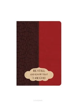 Koop Online LUXLEATHER JOURNAL BE STILL AND KNOW