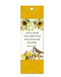 LUXLEATHER BOOKMARK I WILL BLESS THE LOR Korting