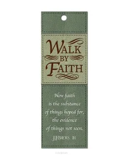 LUXLEATHER BOOKMARK WALK BY FAITH Superprijs