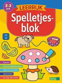 LEERRIJK SPELLETJESBLOK (2-3 J.) Gereduceerde Prijs