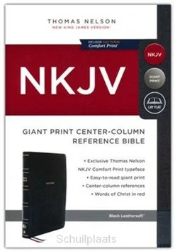 NKJV - GIANT PRINT CTR COL REF BIBLE Aanbieding