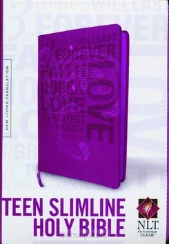 Meest Verkocht NLT TEEN SLIML. BIBLE 1COR13 HOT PINK TT