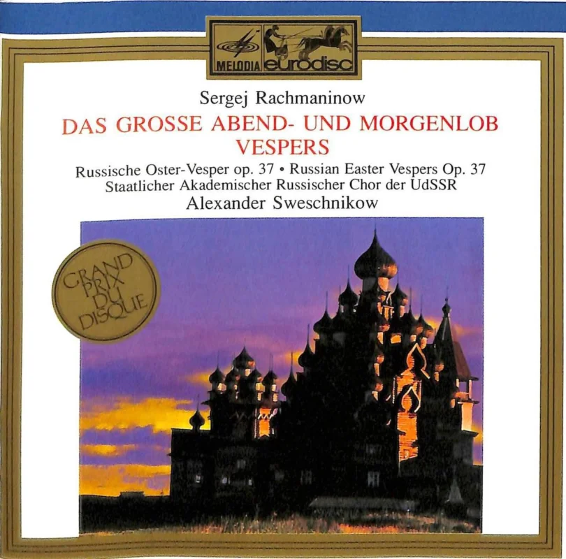 Flitsaanbieding Das Grosse Abend- und Morgenlob Vespers