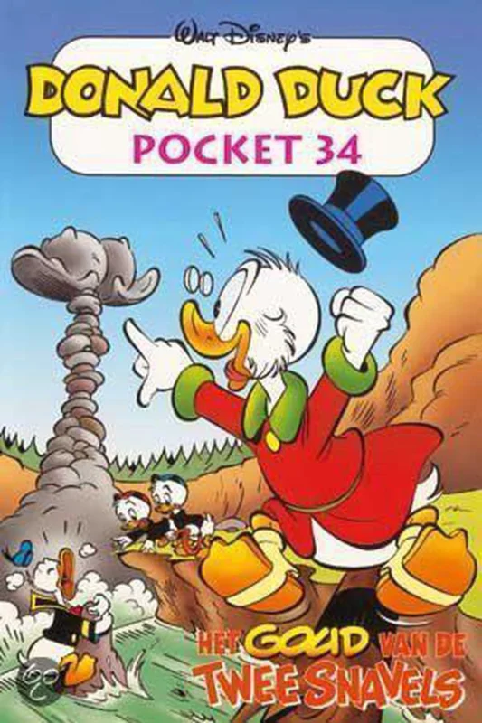 Goedkoop Walt Disney Donald Duck Pocket 34 Het goud van de twee snavels