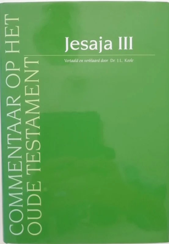 Jesaja iii. commentaar Koop Vandaag