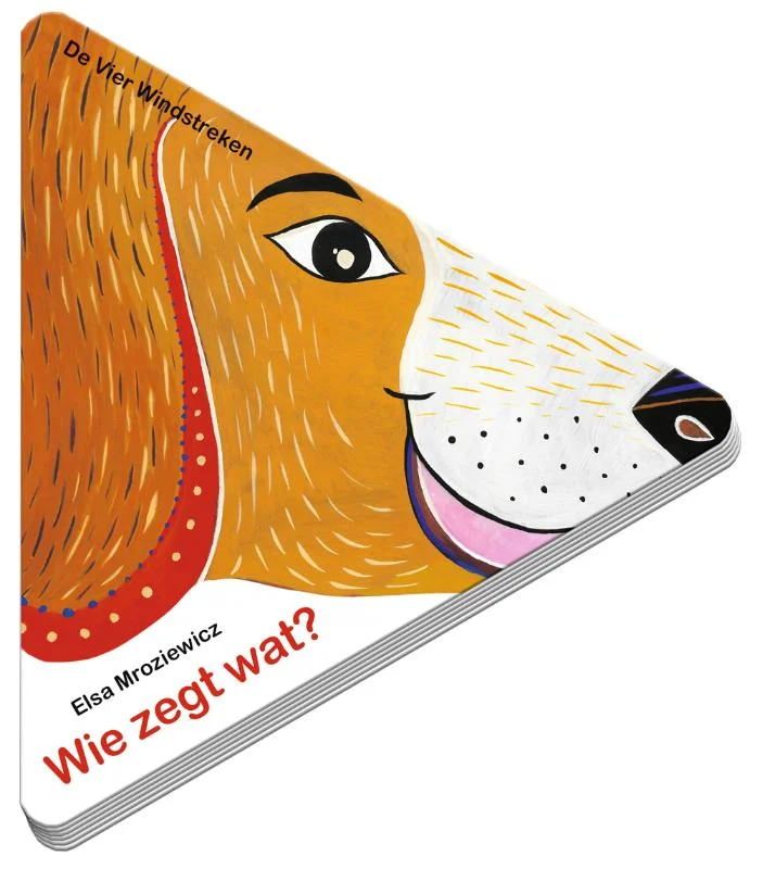 Kinderboeken De Vier Windstreken Dieren - Wie zegt wat (karton). 1+ Gratis Retour