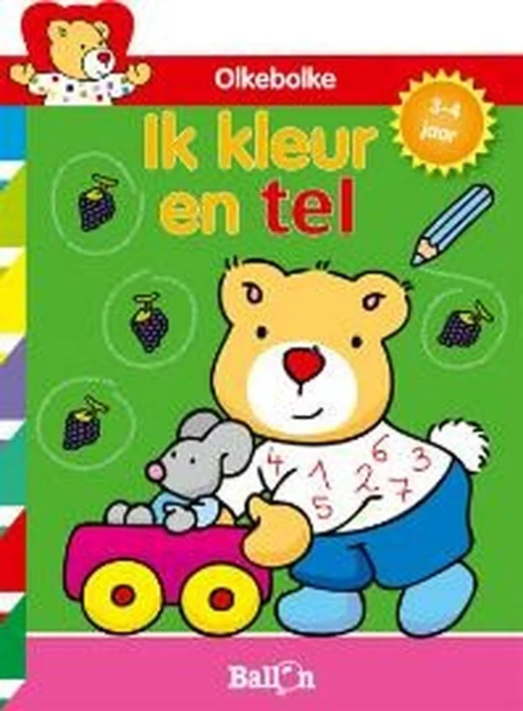 Olkebolke: Ik Kleur En Tel (3-4 Jaar) Superprijs