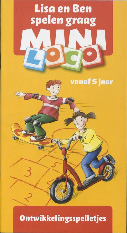 Gratis Verzending Mini Loco Ontwikkelingsspelletjes Lisa en Ben spelen graag vanaf 5 jaar