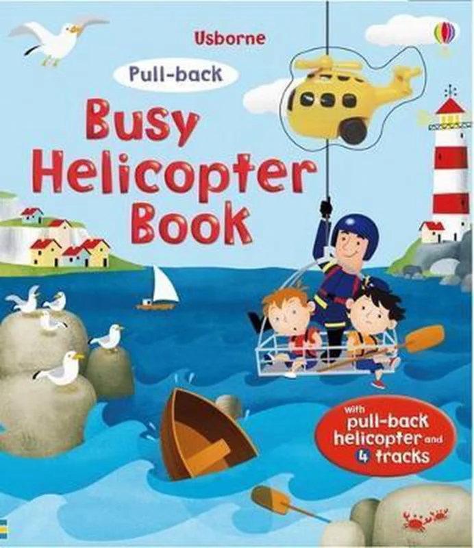 Hoge Kwaliteit Pull-back Busy Helicopter Book