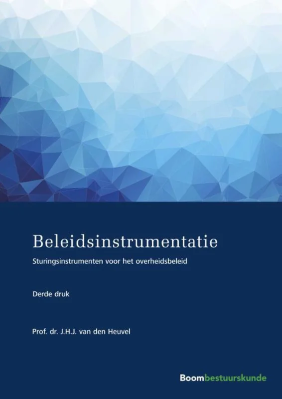 Studieboeken bestuur en beleid -Beleidsinstrumentatie Laatste Kans