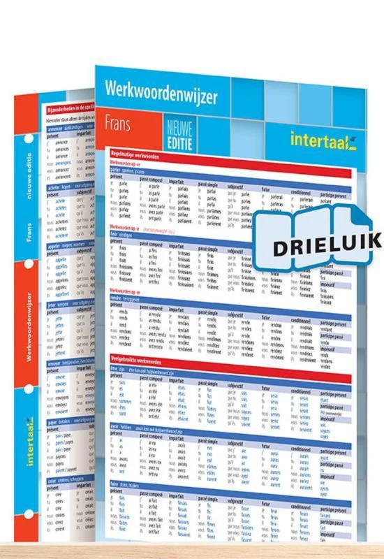 Korting Werkwoordenwijzer Frans - nieuwe editie uitklapkaart