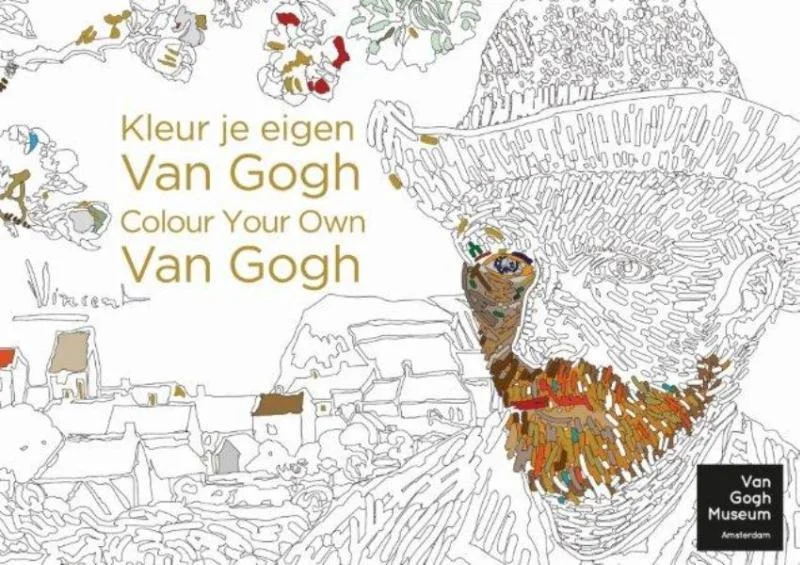 Kleur je eigen van Gogh/Colour your own van Gogh Snelle Levering