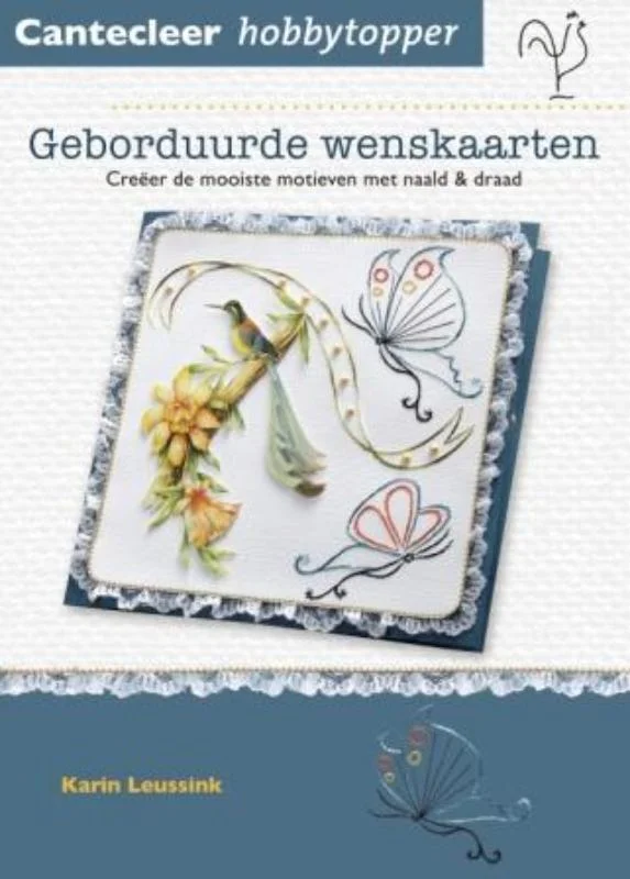 Cantecleer hobbytopper Geborduurde wenskaarten / Cantecleer hobbytopper Gratis Verzending