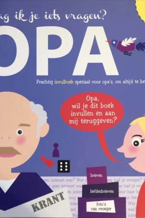 Actieprijs Invulboek Opa, mag ik je iets vragen?