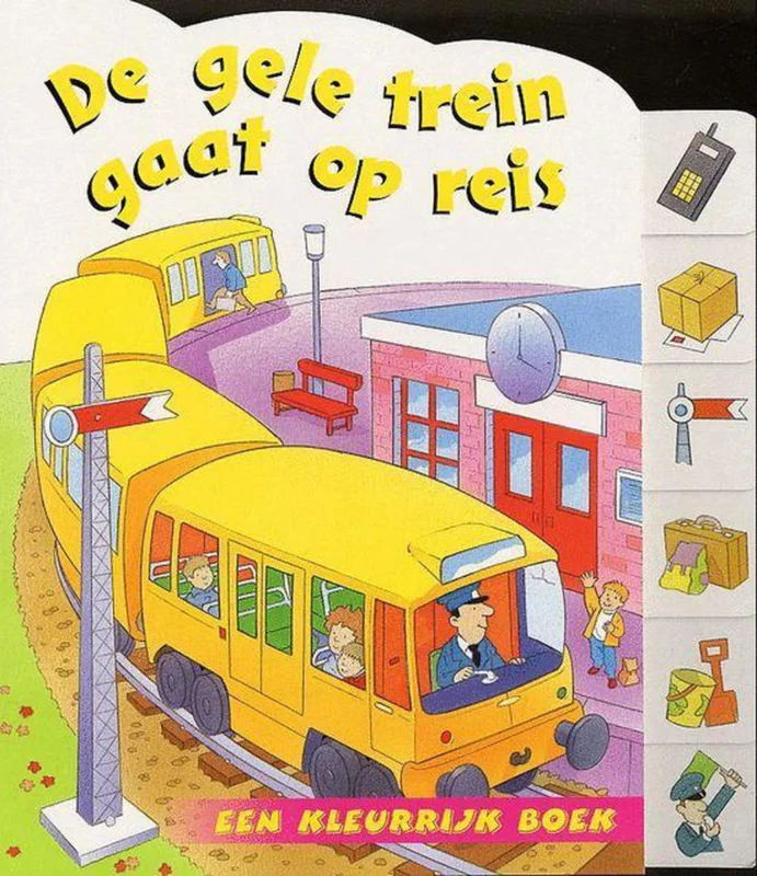 Gele Trein Gaat Op Reis Merkproduct