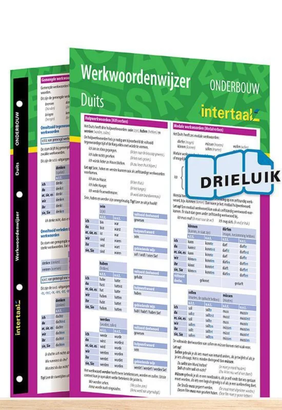 Bestel Nu Werkwoordenwijzer Duits onderbouw uitklapkaart