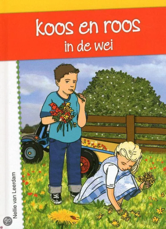 Koos en roos in de wei Premium