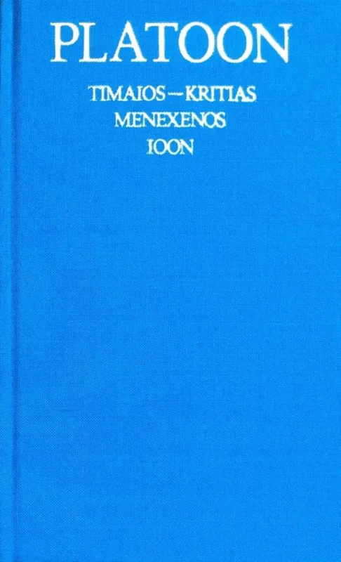 Platoon verzameld werk 4: timaios ; kritias ; menexenos ; ioon Alleen Vandaag