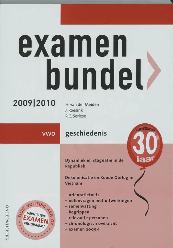 Nu Kopen Examenbundel 2009/2010 vwo geschiedenis