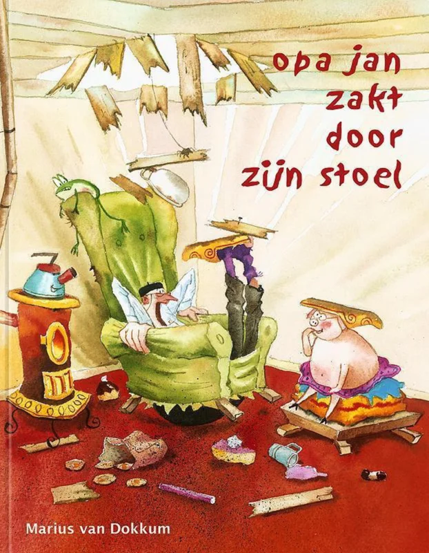 Opa Jan zakt door zijn stoel Dagaanbieding