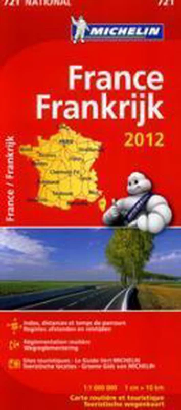 Hete Deal Michelin wegenkaart 721 Frankrijk / 2012