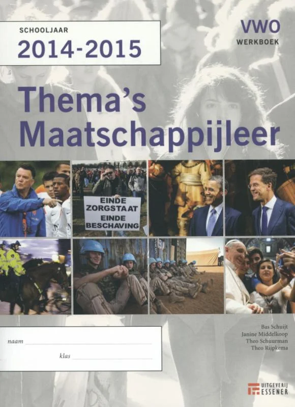 Thema's Maatschappijleer VWO 2014-2015 werkboek Weekendaanbieding
