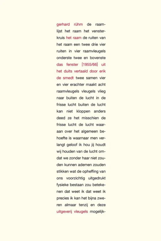 Gerhard Rühm – het raam Actieprijs