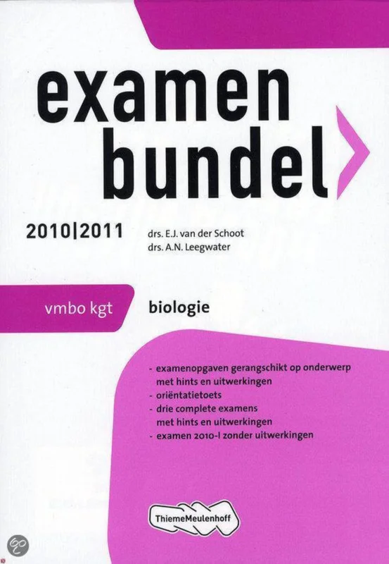 Examenbundel Biologie vmbo-KGT 2010/2011 Dagaanbieding