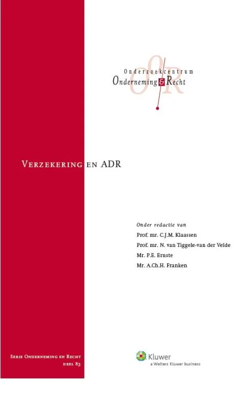 Verzekering en ADR / Onderneming en recht / 83 Voordeelprijs