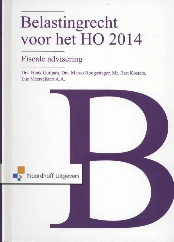 Belastingrecht voor het HO 2014 Shop Nu