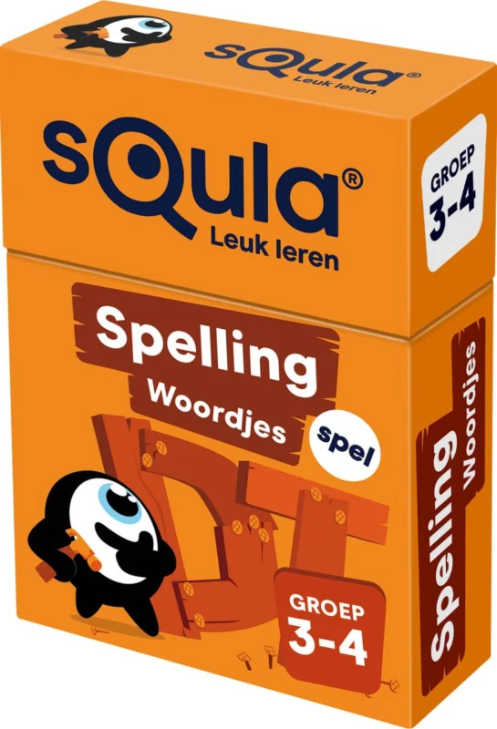Squla Spelling/ Woordjes Groep 3-4 Educatief Kaartspel Gecertificeerd
