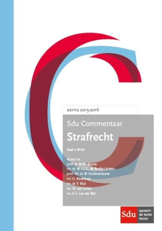 Lage Prijs Sducommentaar - Sdu commentaar strafrecht 2015-2016