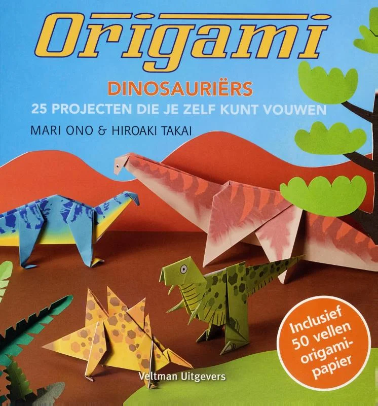Merkproduct Origami dinosauriërs