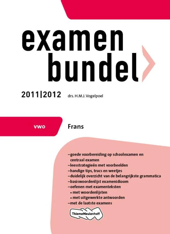 Lage Prijs Examenbundel 2011/2012 / Frans Vwo / Examenkatern havo/vwo