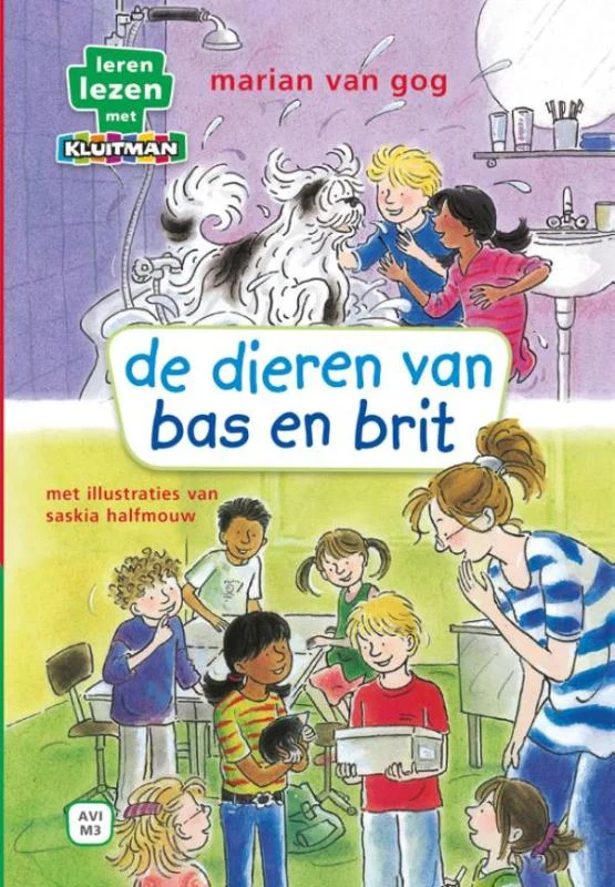 De dieren van Bas en Brit / Leren lezen met Kluitman Gereduceerde Prijs