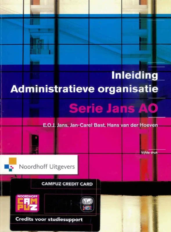 Nu Kopen Inleiding administratieve organisatie