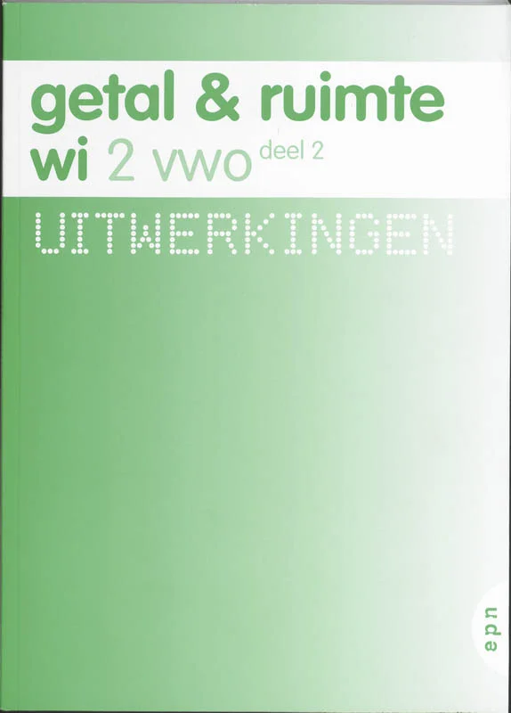 Getal en Ruimte / 2 Vwo deel 2 / deel Uitwerkingen Bestseller