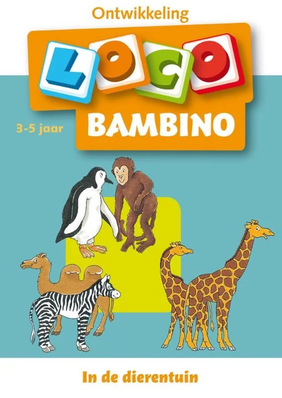 Hoge Kwaliteit Loco Bambino - Boekje - In de dierentuin - 3/5 Jaar