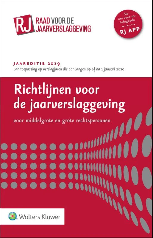 Voordeelprijs Richtlijnen voor de jaarverslaggeving, middelgrote en grote rechtspersonen 2019